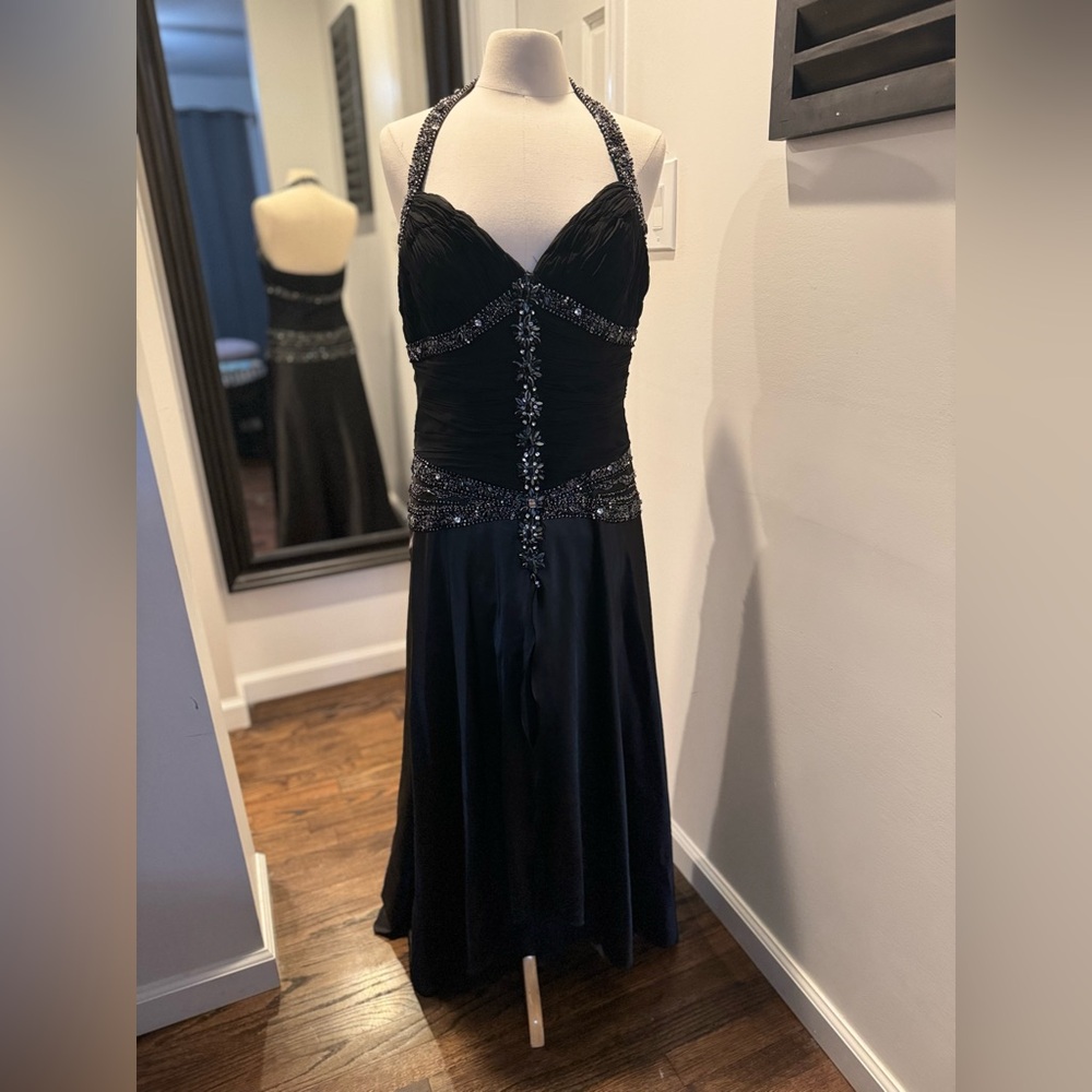 Black dress with beading